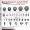 Service Caster 5'' Gray Poly Swivel 1-3/8'' Expanding Stem Caster with Brake SCC-EX20S514-PPUB-TLB-138 - alternate 4
